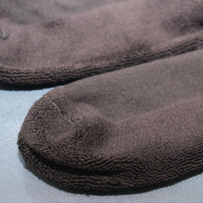 黑－刺繡毛巾底襪